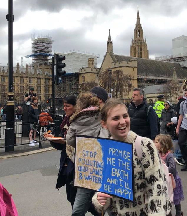 Climate change march, London